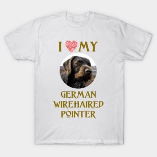 I Love My German Wirehaired Pointer T-Shirt